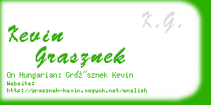 kevin grasznek business card